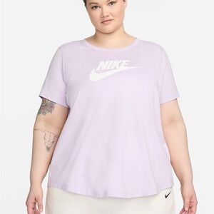 NWT Nike plus t shirt 1X pink purple